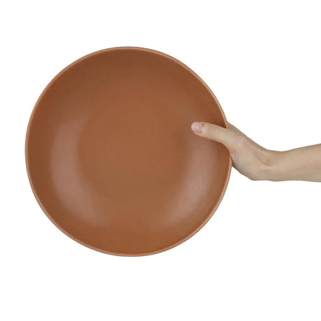FC717 Olympia Build-a-Bowl Cantaloupe Flat Bowls 250mm (Pack of 4) - JD Catering Equipment Solutions Ltd