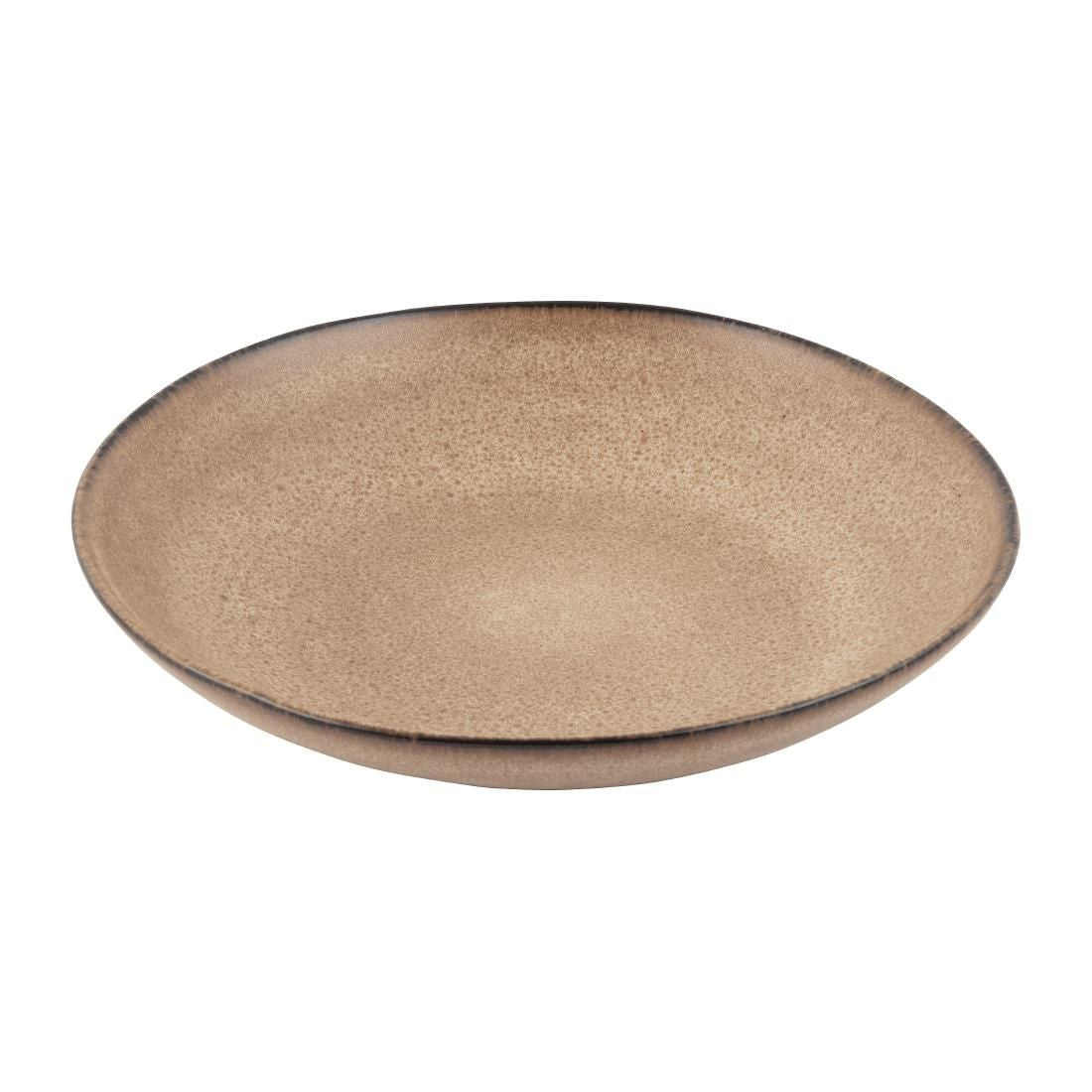 FC735 Olympia Build-a-Bowl Earth Flat Bowls 250mm (Pack of 4) JD Catering Equipment Solutions Ltd