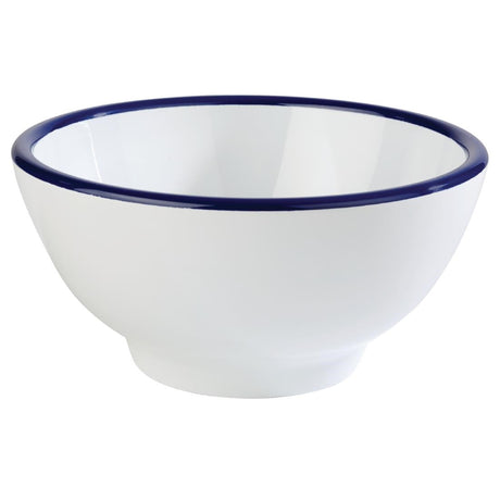 FC985 APS Pure Bowl White And Blue 150(D) x 75(H) 0.45Ltr (B2B) JD Catering Equipment Solutions Ltd