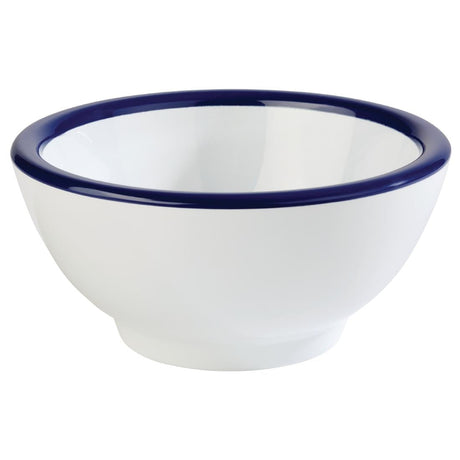 FC987 APS Pure Bowl White And Blue 95(D) x 45(H) 0.09Ltr (B2B) JD Catering Equipment Solutions Ltd