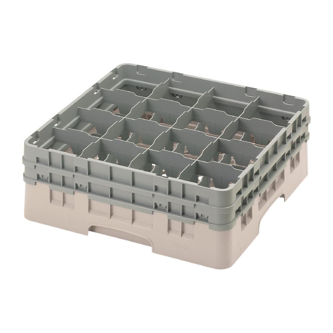 FD064 Cambro Camrack Beige 16 Compartments Max Glass Height 155mm JD Catering Equipment Solutions Ltd