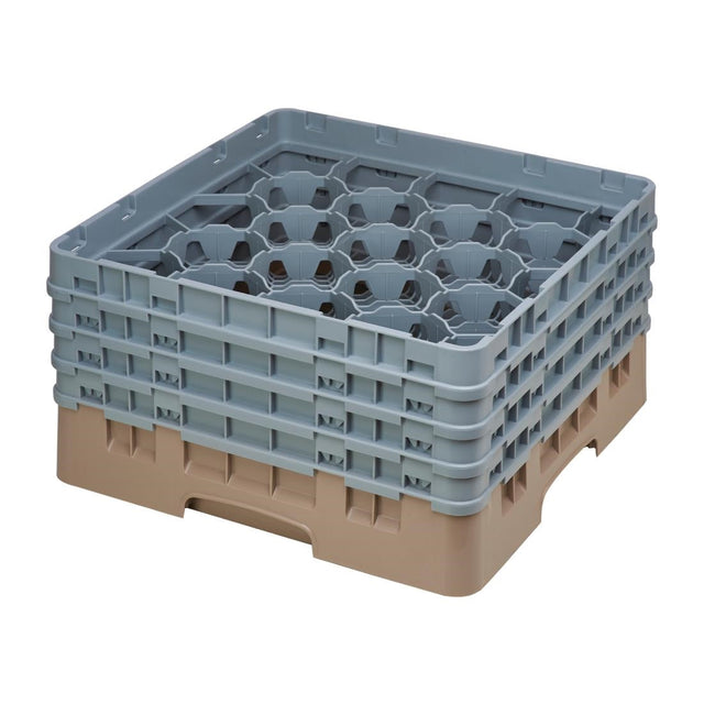 FD068 Cambro Camrack Beige 20 Compartments Max Glass Height 215mm JD Catering Equipment Solutions Ltd