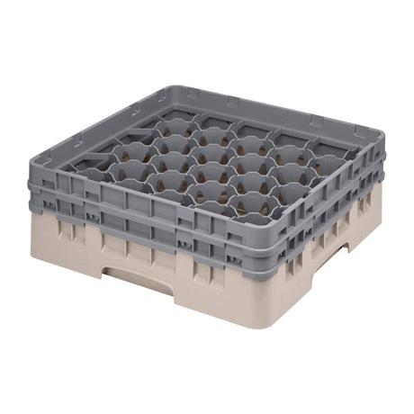 FD074 Cambro Camrack Beige 30 Compartments Max Glass Height 133mm JD Catering Equipment Solutions Ltd