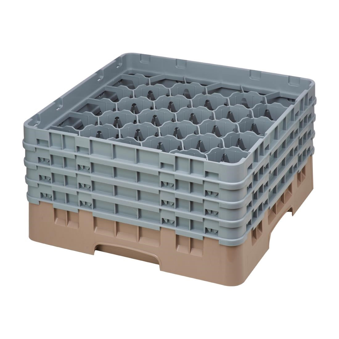 FD076 Cambro Camrack Beige 30 Compartments Max Glass Height 215mm JD Catering Equipment Solutions Ltd