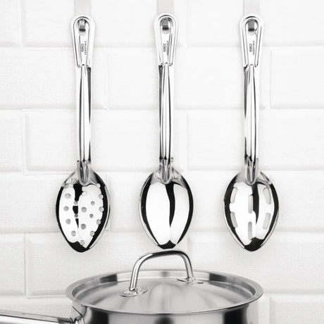 FD196 Nisbets Essentials Plain Serving Spoon 11'' - JD Catering Equipment Solutions Ltd
