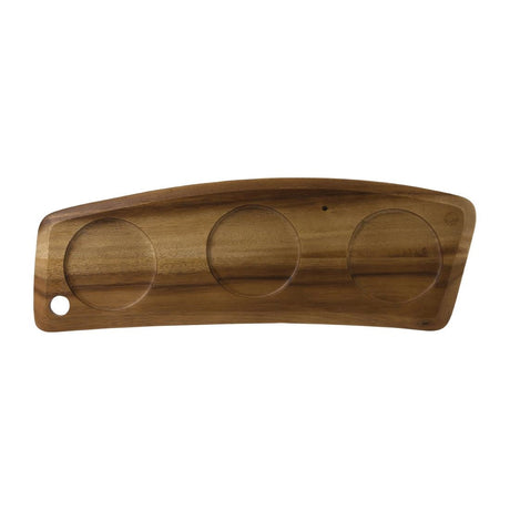 FD800 Churchill Alchemy Wood Large Geo Deli Board 457x152mm (Pack of 4) JD Catering Equipment Solutions Ltd