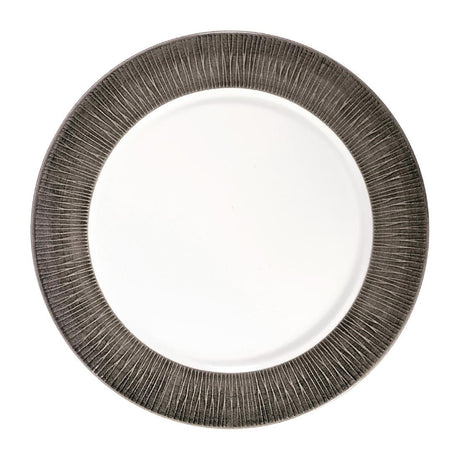FD809 Churchill Bamboo Spinwash Footed Plates Dusk 260mm (Pack of 12) JD Catering Equipment Solutions Ltd