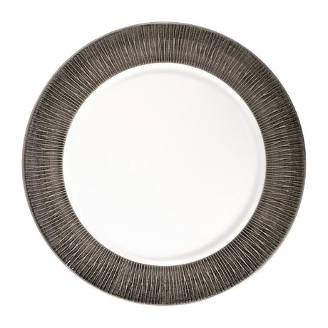 FD809 Churchill Bamboo Spinwash Footed Plates Dusk 260mm (Pack of 12) JD Catering Equipment Solutions Ltd