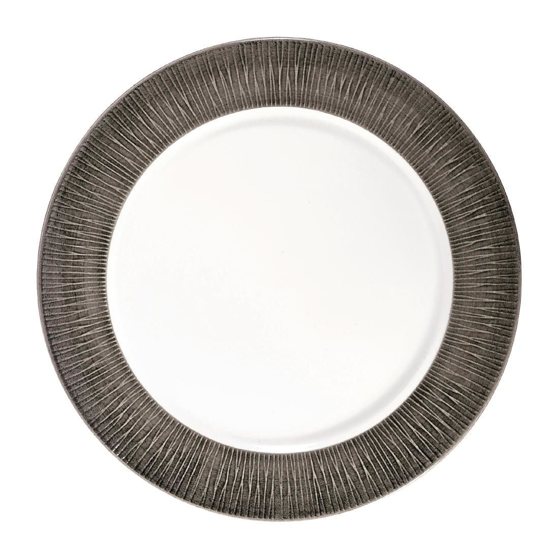 FD811 Churchill Bamboo Spinwash Footed Plates Dusk 234mm (Pack of 12) JD Catering Equipment Solutions Ltd