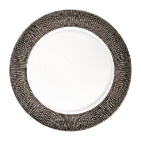 FD811 Churchill Bamboo Spinwash Footed Plates Dusk 234mm (Pack of 12) JD Catering Equipment Solutions Ltd