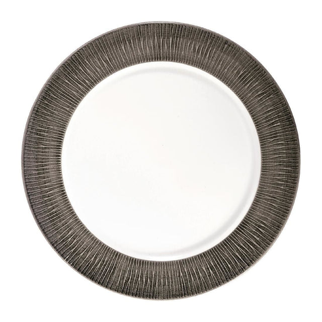 FD811 Churchill Bamboo Spinwash Footed Plates Dusk 234mm (Pack of 12) JD Catering Equipment Solutions Ltd