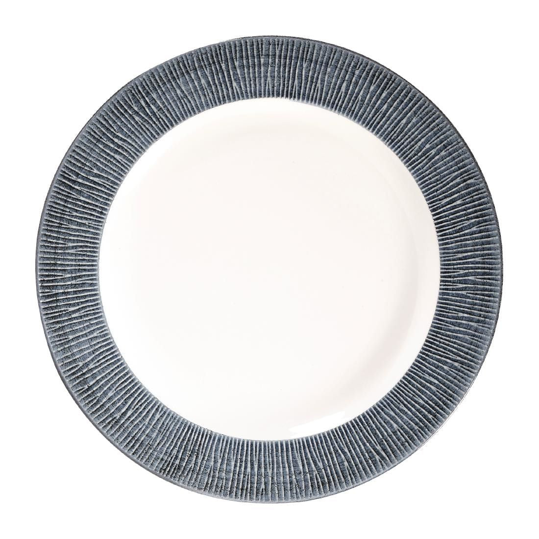 FD814 Churchill Bamboo Spinwash Footed Plates Mist 234mm (Pack of 12) JD Catering Equipment Solutions Ltd