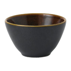 FD817 Churchill Nourish Black Onyx Two Tone Contour Deep Bowl 8oz (Box 12) (Direct) - JD Catering Equipment Solutions Ltd