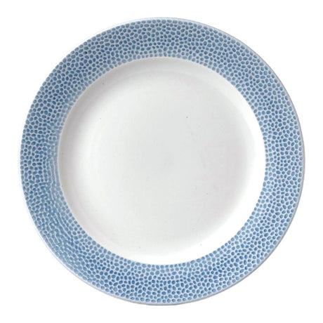 FD835 Churchill Isla Spinwash Ocean Blue Profile Footed Plate 260mm (Pack of 12) JD Catering Equipment Solutions Ltd