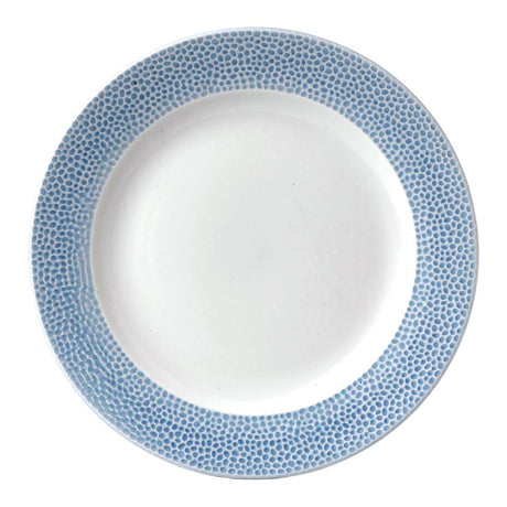 FD835 Churchill Isla Spinwash Ocean Blue Profile Footed Plate 260mm (Pack of 12) JD Catering Equipment Solutions Ltd