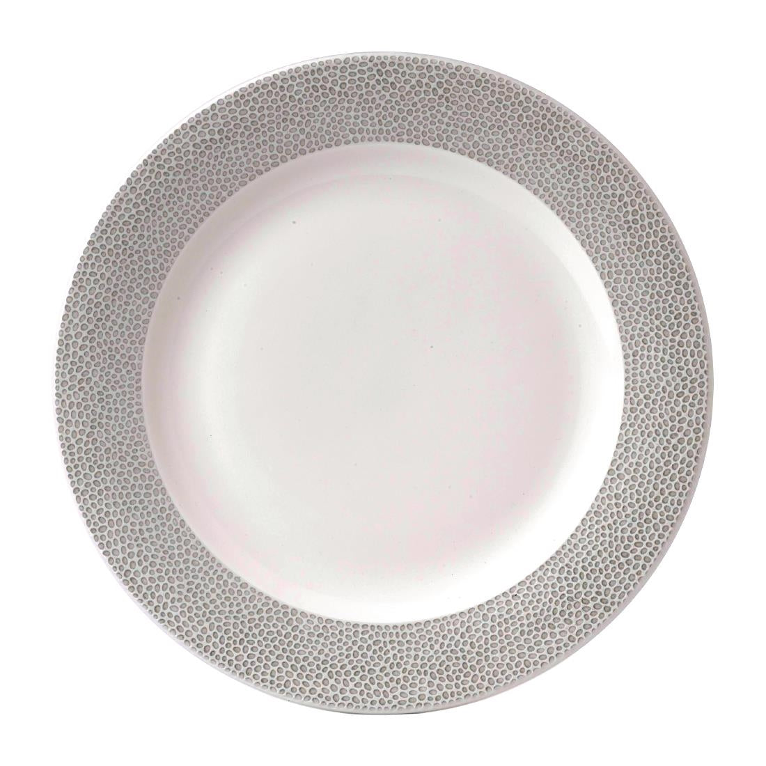 FD836 Churchill Isla Spinwash Profile Wide Rim Plates Shale Grey 305mm (Pack of 12) JD Catering Equipment Solutions Ltd