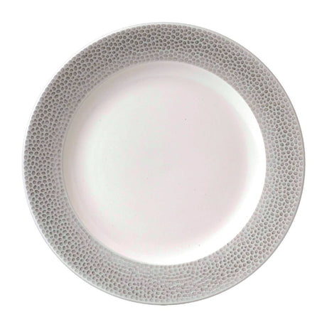 FD839 Churchill Isla Spinwash Profile Footed Plates Shale Grey 260mm (Pack of 12) JD Catering Equipment Solutions Ltd