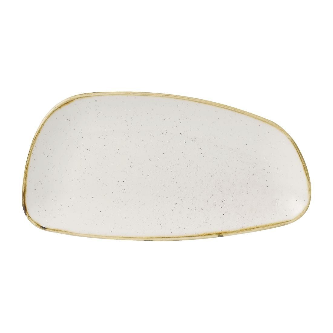 FD841 Churchill Stonecast Oval Plates Barley White 300x146mm (Pack of 12) JD Catering Equipment Solutions Ltd