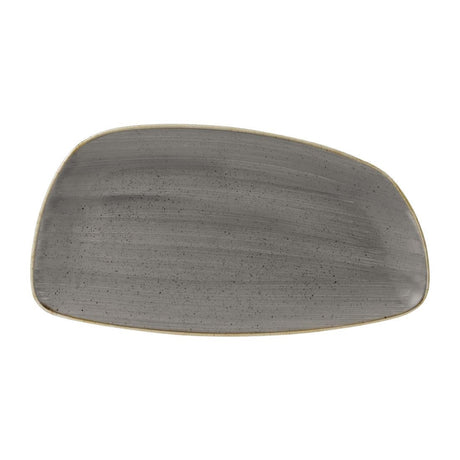 FD844 Churchill Stonecast Oval Plates Grey 349x171mm (Pack of 6) JD Catering Equipment Solutions Ltd