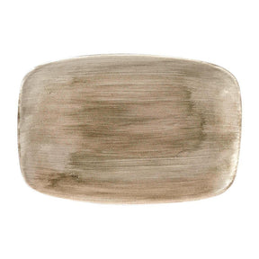 FD845 Churchill Stonecast Patina Antique Taupe Oblong Chefs Plate 343mm (Pack of 6) - JD Catering Equipment Solutions Ltd