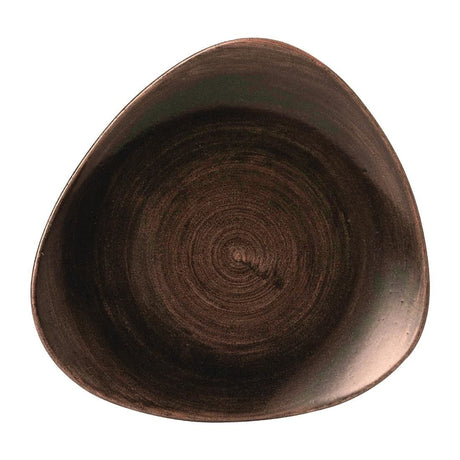 FD846 Churchill Stonecast Patina Lotus Plates Iron Black 254mm (Pack of 12) JD Catering Equipment Solutions Ltd