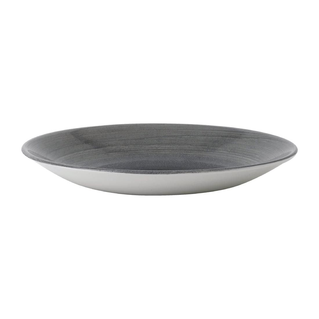 FD854 Churchill Stonecast Aqueous Deep Coupe Plates Grey 239mm (Pack of 12) JD Catering Equipment Solutions Ltd