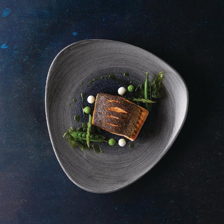 FD857 Churchill Stonecast Aqueous Lotus Plates Grey 305mm (Pack of 6) - JD Catering Equipment Solutions Ltd