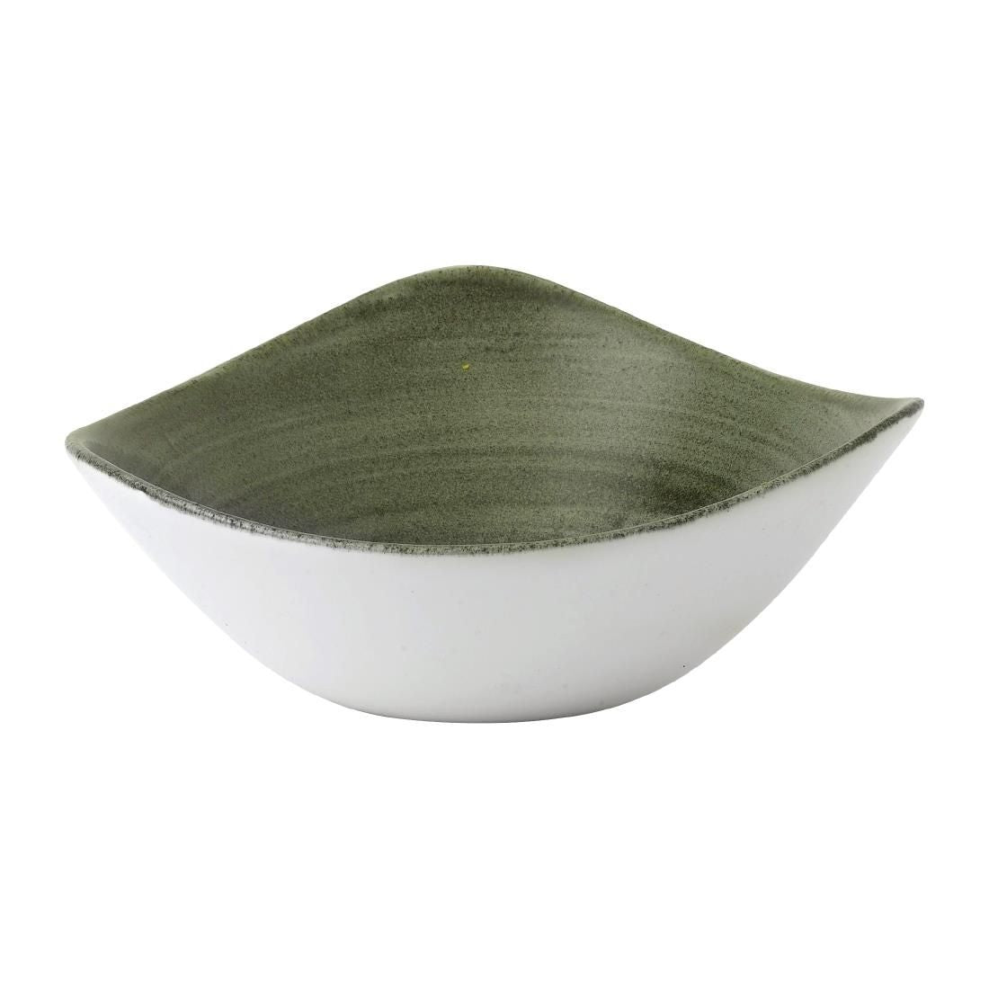FD867 Churchill Stonecast Patina Lotus Bowl Burnished Green 178mm (Pack of 12) JD Catering Equipment Solutions Ltd