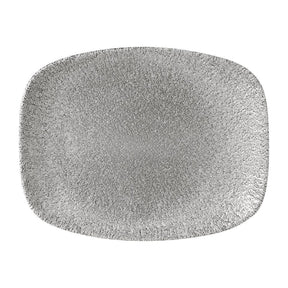 FD882 Churchill Raku Oblong Plates Jasper Grey 262x203mm (Pack of 12) - JD Catering Equipment Solutions Ltd