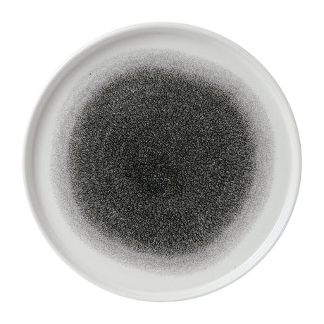 FD885 Churchill Raku Walled Plates Quartz Black 260mm (Pack of 6) JD Catering Equipment Solutions Ltd