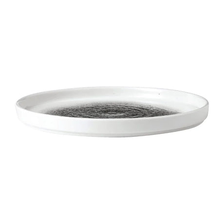 FD885 Churchill Raku Walled Plates Quartz Black 260mm (Pack of 6) - JD Catering Equipment Solutions Ltd
