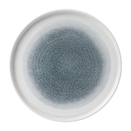 FD887 Churchill Raku Walled Plates Topaz Blue 260mm (Pack of 6) JD Catering Equipment Solutions Ltd