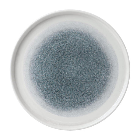 FD887 Churchill Raku Walled Plates Topaz Blue 260mm (Pack of 6) JD Catering Equipment Solutions Ltd