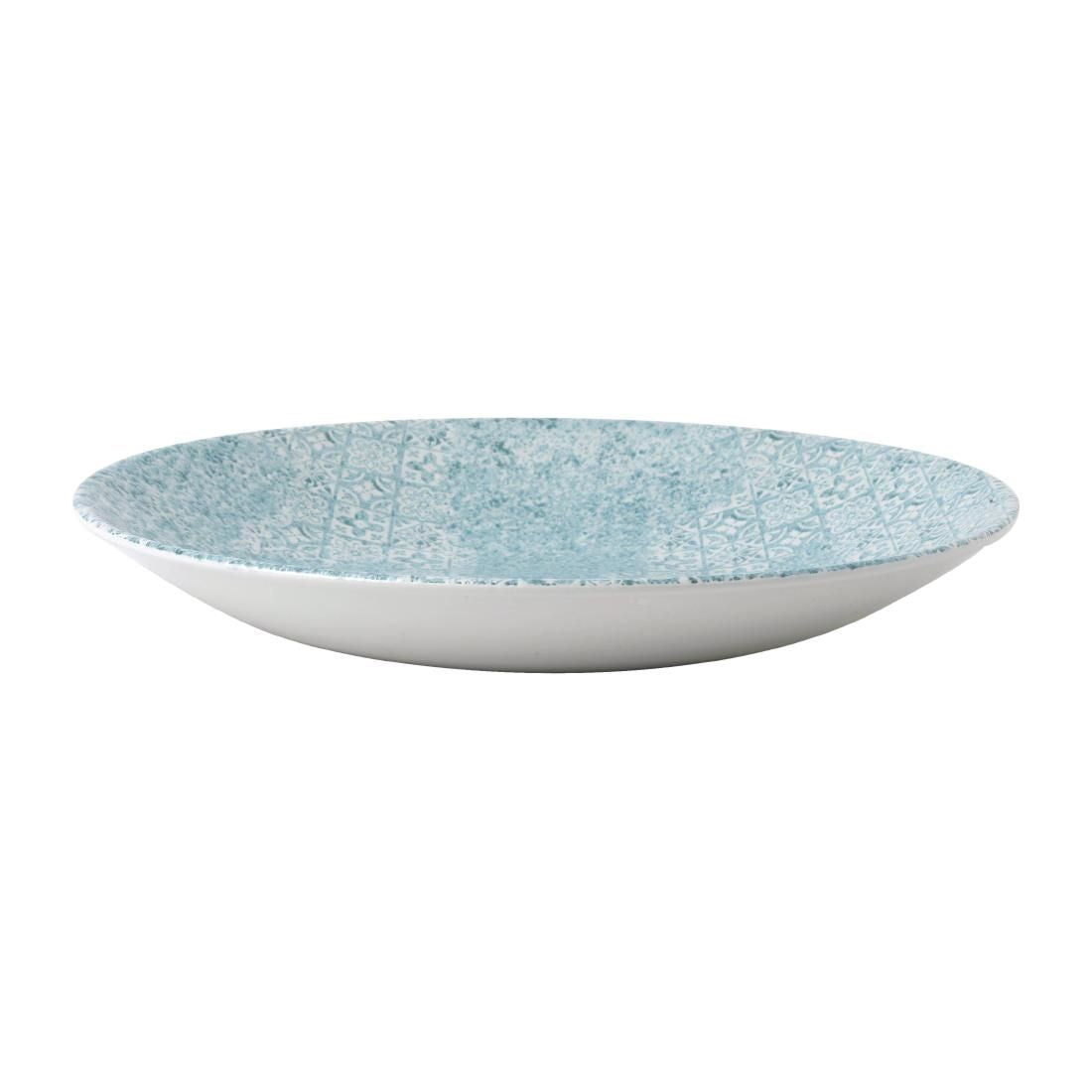 FD897 Churchill Med Tiles Deep Coupe Plates Aquamarine 279mm (Pack of 12) JD Catering Equipment Solutions Ltd