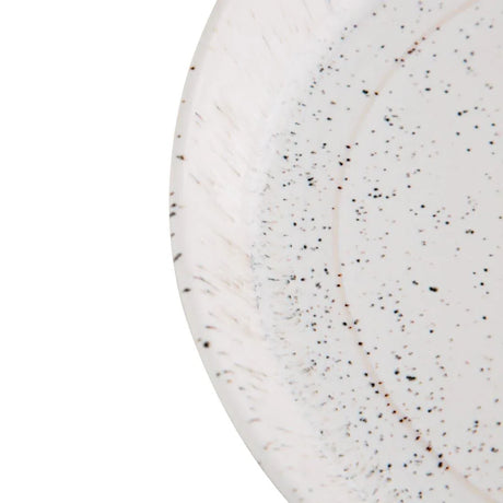 FD901 Olympia Cavolo Flat Round Bowls White Speckle 220mm (Pack of 4) - JD Catering Equipment Solutions Ltd