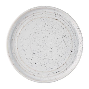 FD902 Olympia Cavolo Flat Round Plates White Speckle 180mm (Pack of 6) JD Catering Equipment Solutions Ltd