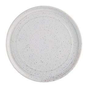 FD903 Olympia Cavolo Flat Round Plates White Speckle 220mm (Pack of 6) - JD Catering Equipment Solutions Ltd