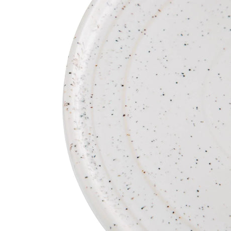 FD903 Olympia Cavolo Flat Round Plates White Speckle 220mm (Pack of 6) - JD Catering Equipment Solutions Ltd