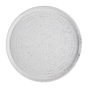 FD904 Olympia Cavolo Flat Round Plates White Speckle 270mm (Pack of 4) JD Catering Equipment Solutions Ltd