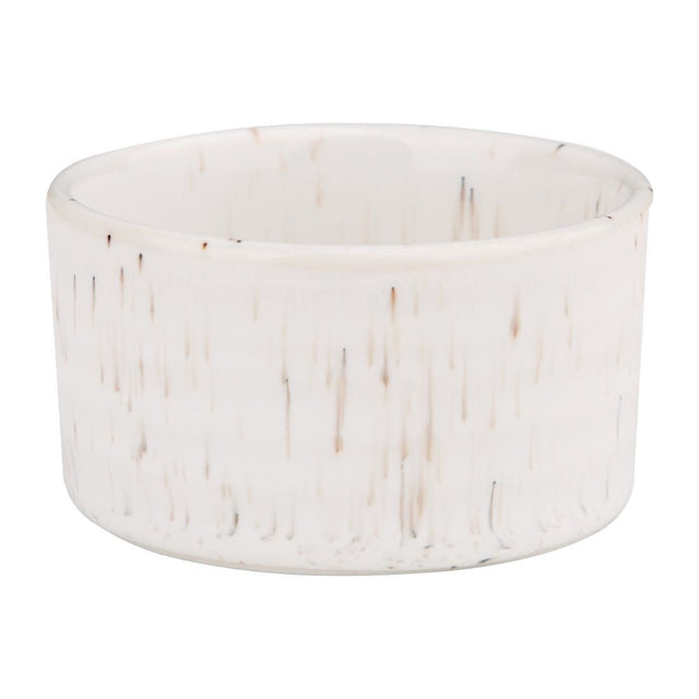 FD905 Olympia Cavolo Dipping Dishes White Speckle 67mm (Pack of 12) JD Catering Equipment Solutions Ltd