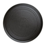 FD910 Olympia Cavolo Textured Black Flat Round Plates 270mm (Pack of 4) JD Catering Equipment Solutions Ltd