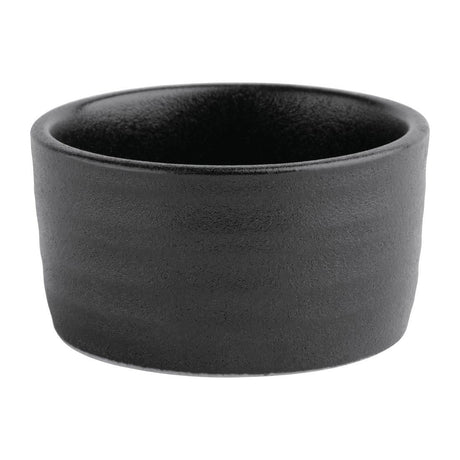 FD911 Olympia Cavolo Dipping Dishes Textured Black 67mm (Pack of 12) JD Catering Equipment Solutions Ltd