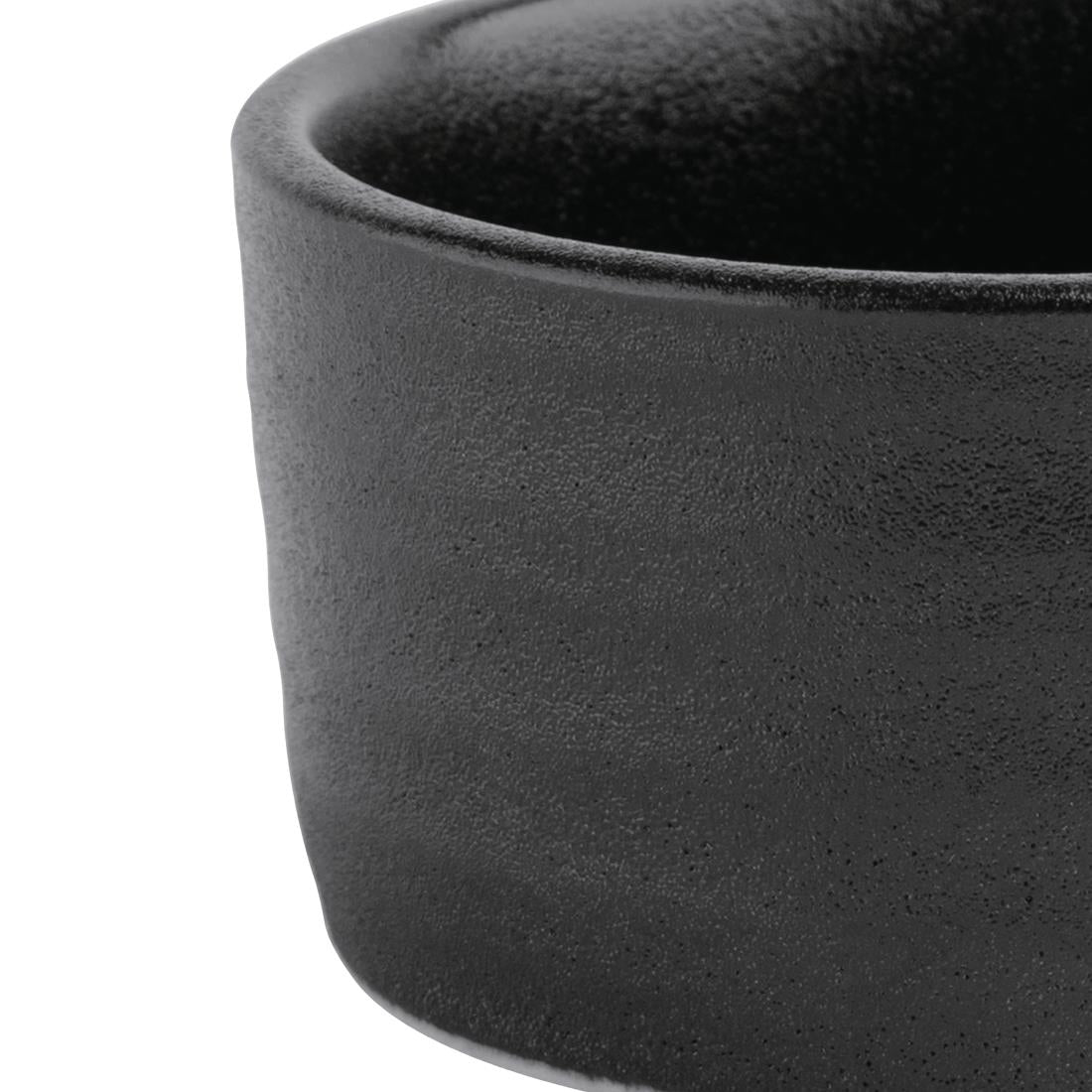 FD911 Olympia Cavolo Dipping Dishes Textured Black 67mm (Pack of 12) JD Catering Equipment Solutions Ltd