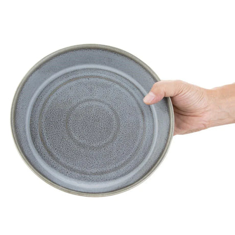 FD919 Olympia Cavolo Charcoal Dusk Flat Round Bowls 220mm (Pack of 4) - JD Catering Equipment Solutions Ltd