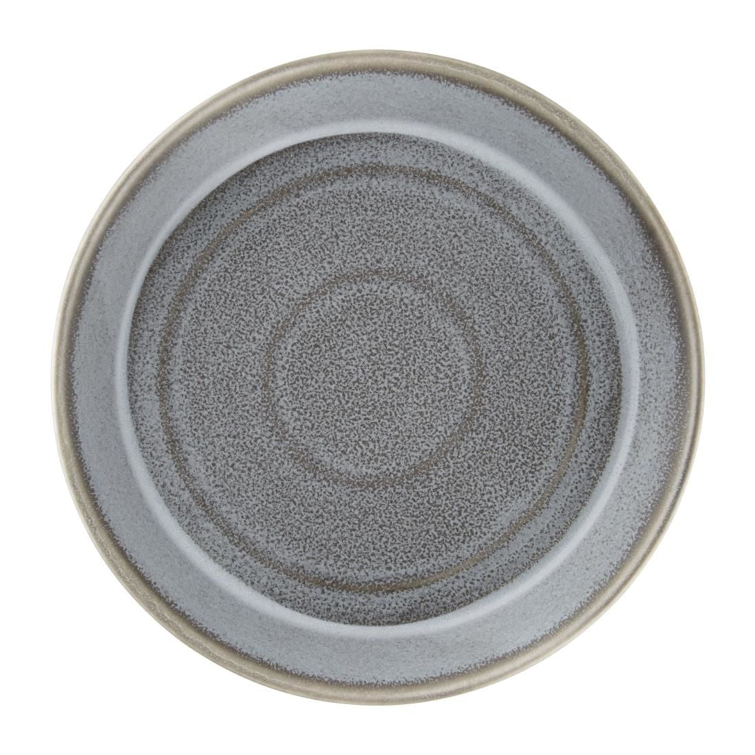 FD919 Olympia Cavolo Charcoal Dusk Flat Round Bowls 220mm (Pack of 4) JD Catering Equipment Solutions Ltd