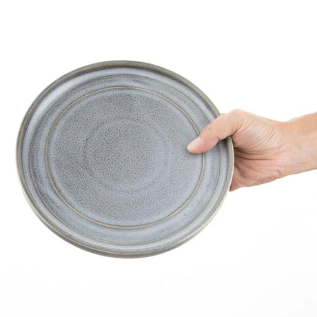 FD921 Olympia Cavolo Charcoal Dusk Flat Round Plates 220mm (Pack of 6) - JD Catering Equipment Solutions Ltd