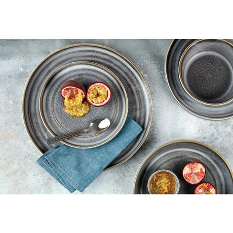 FD922 Olympia Cavolo Charcoal Dusk Flat Round Plates 270mm (Pack of 4) - JD Catering Equipment Solutions Ltd