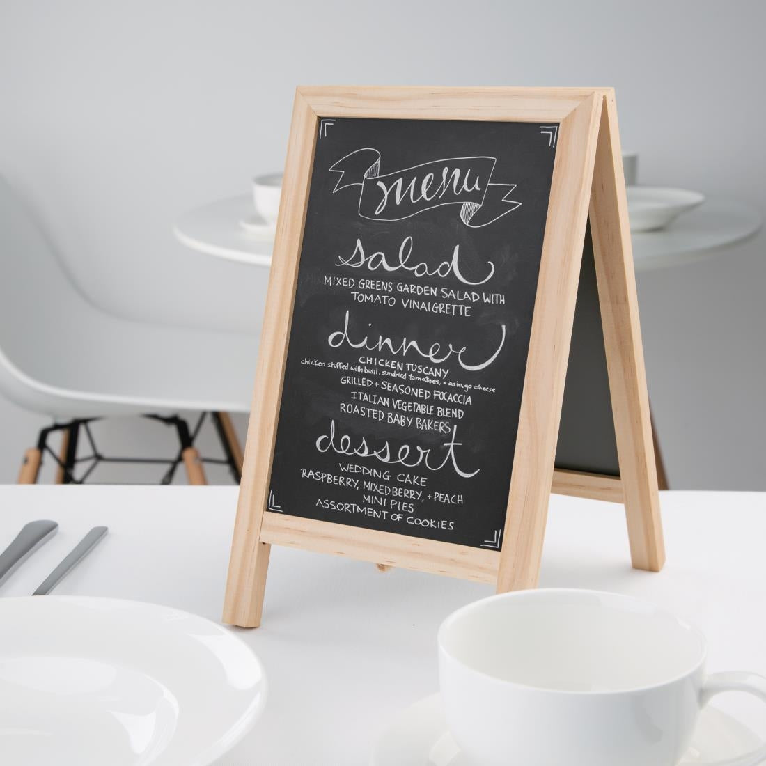 FD957 Olympia Mini Folding Menu Board 250(H) x 150(W)mm JD Catering Equipment Solutions Ltd