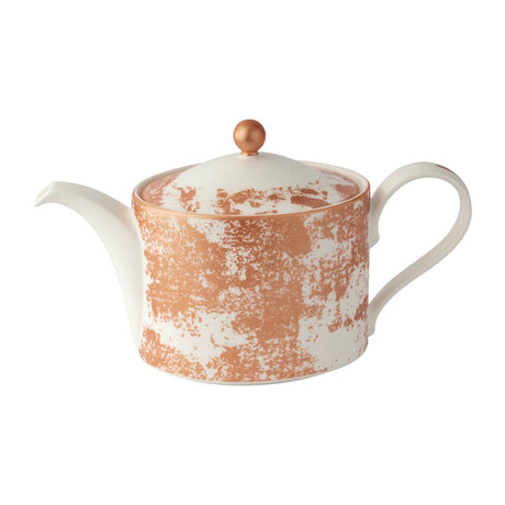 FE105 Royal Crown Derby Crushed Velvet Copper Charnwood Tea Pot L S (Pack of 1) JD Catering Equipment Solutions Ltd