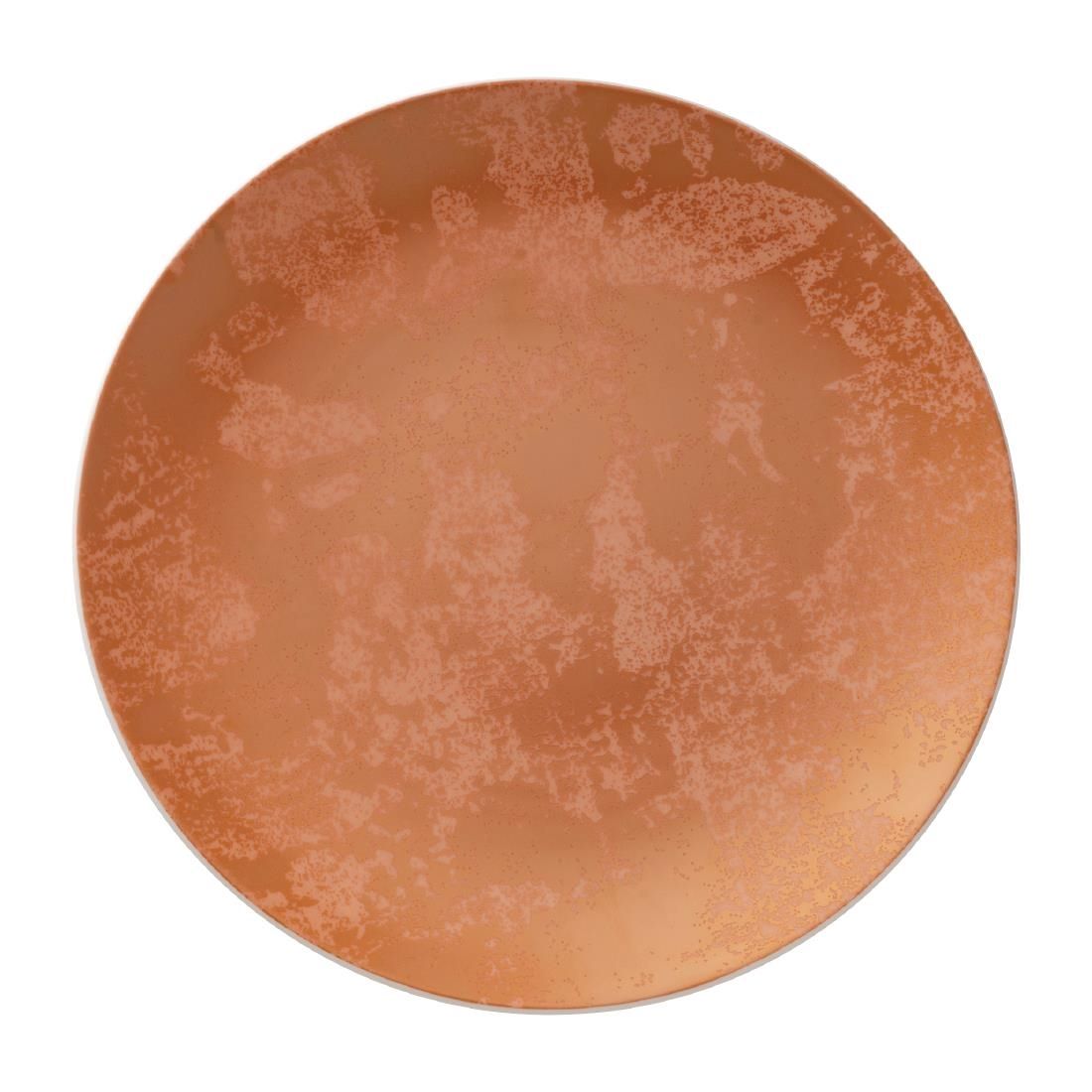 FE106 Royal Crown Derby Crushed Velvet Copper Coupe Plate 255mm (Pack of 6) JD Catering Equipment Solutions Ltd